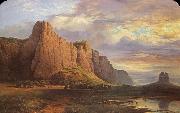 Nicholas Chevalier Mount Arapiles and the Mitre Rock Sweden oil painting artist